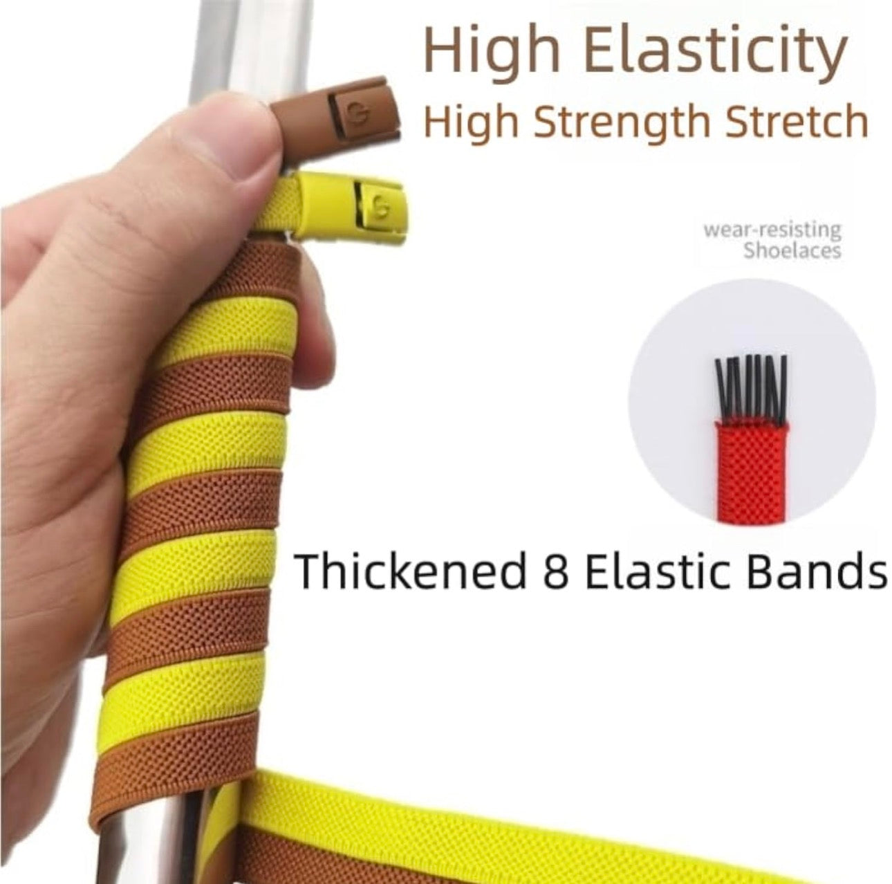 LockStep no-tie shoelace system