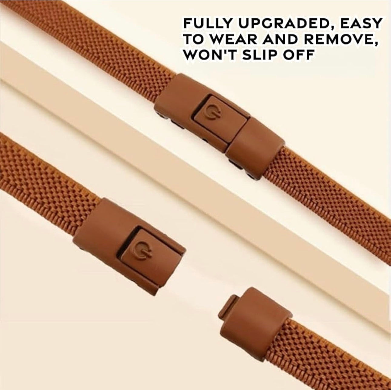 LockStep no-tie shoelace system