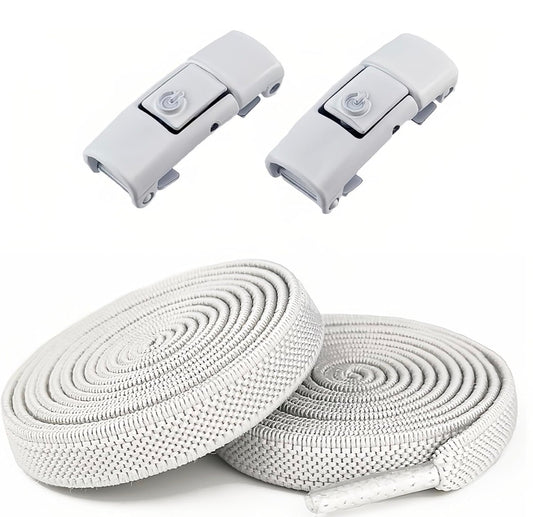 LockStep no-tie shoelace system